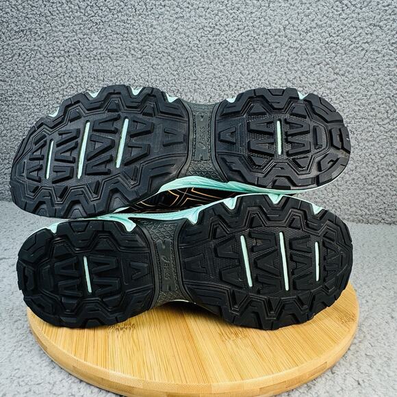 ASICS Gel Womens Trail Running Sneakers Black Blue Yellow Size 11 - Picture 8 of 16